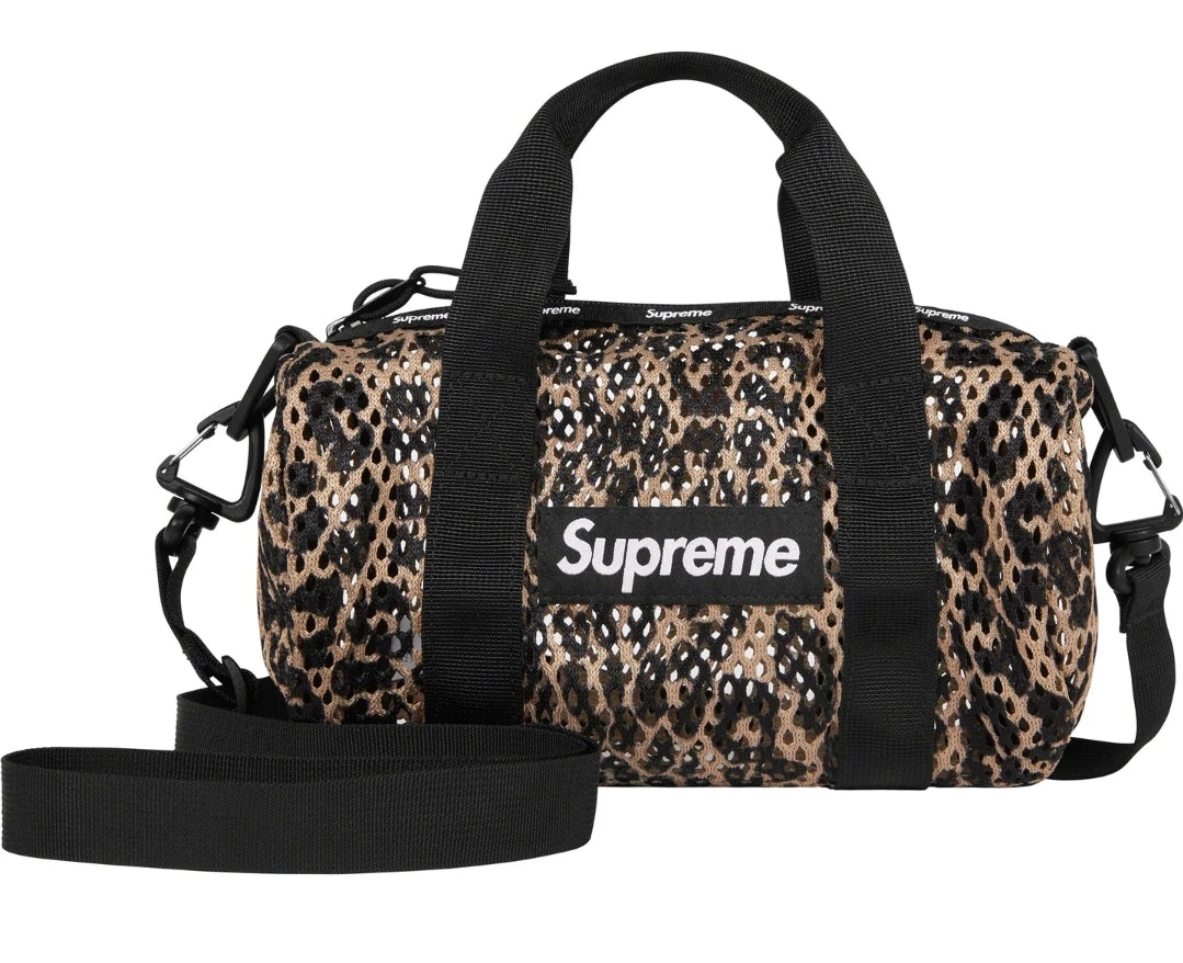 Supreme Mesh Mini Duffle Bag (Leopard) – Coastal Kicks