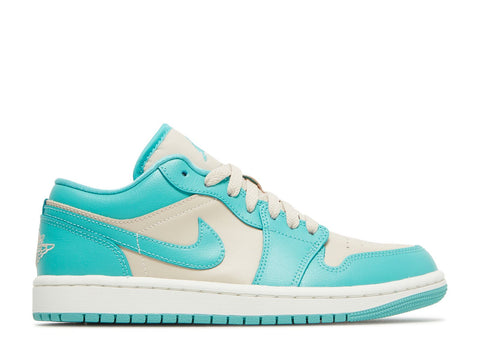 Wmns Air Jordan 1 Low Tropical Teal Sandy Beige