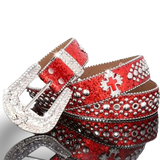 Rhinestone Belt (Red)