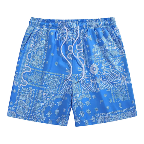 Paisley Shorts (Blue)