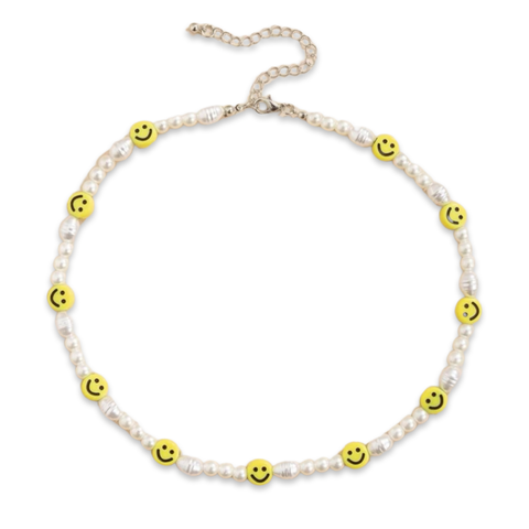 Pearly Smiley Necklace