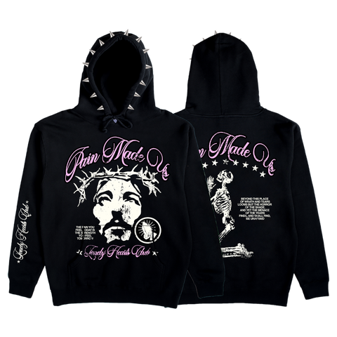 Lonely Hearts “Pain Made Us” Spiked Hoodie