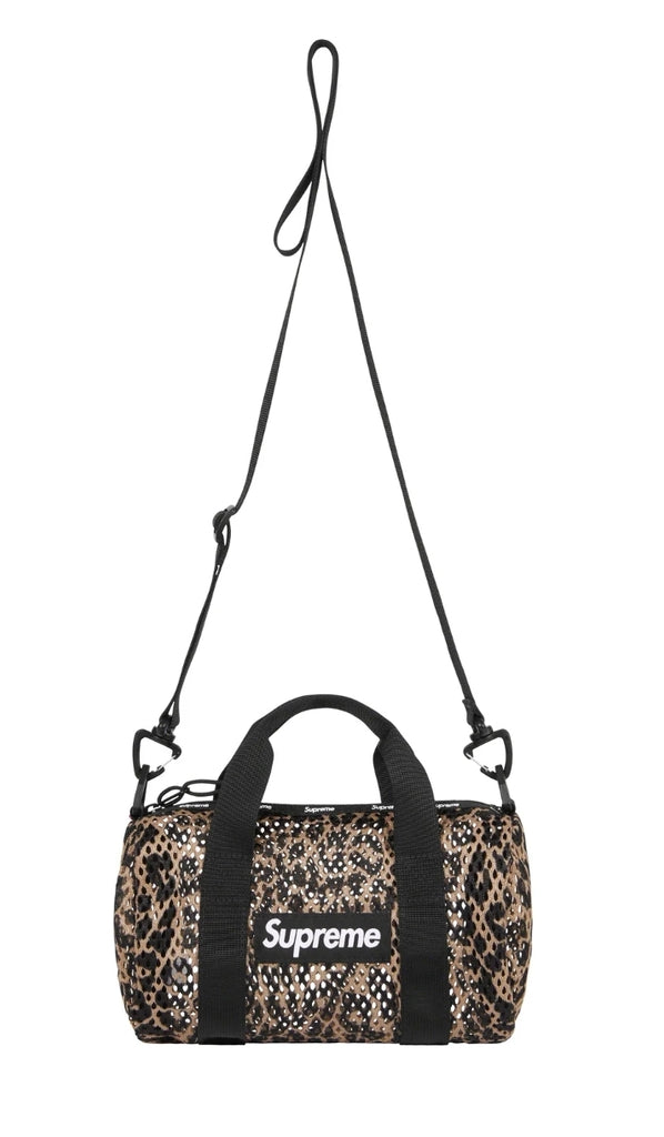 Supreme Mesh Mini Duffle Bag (Leopard)