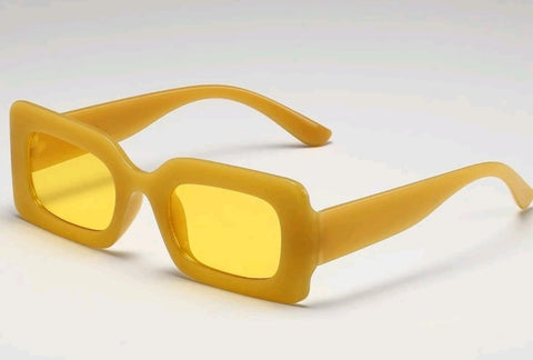 Retro Vintage Sunglasses (Yellow)