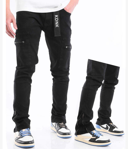 KDNK Zippered Cargo Jeans